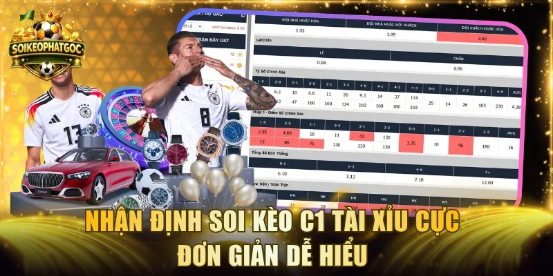 Nhận định soi kèo C1 tài xỉu cực đơn giản dễ hiểu