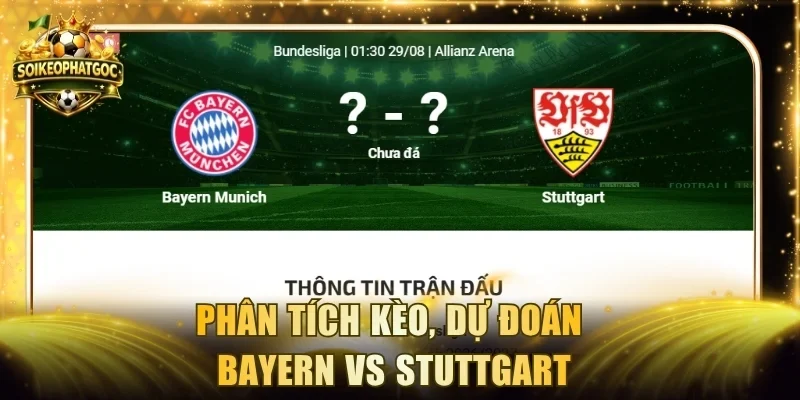 Phân tích kèo, dự đoán Bayern vs Stuttgart
